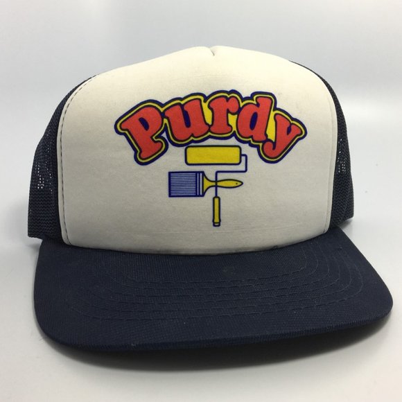 Hanes Other - Purdy Painting Mesh Baseball Cap Trucker Hat